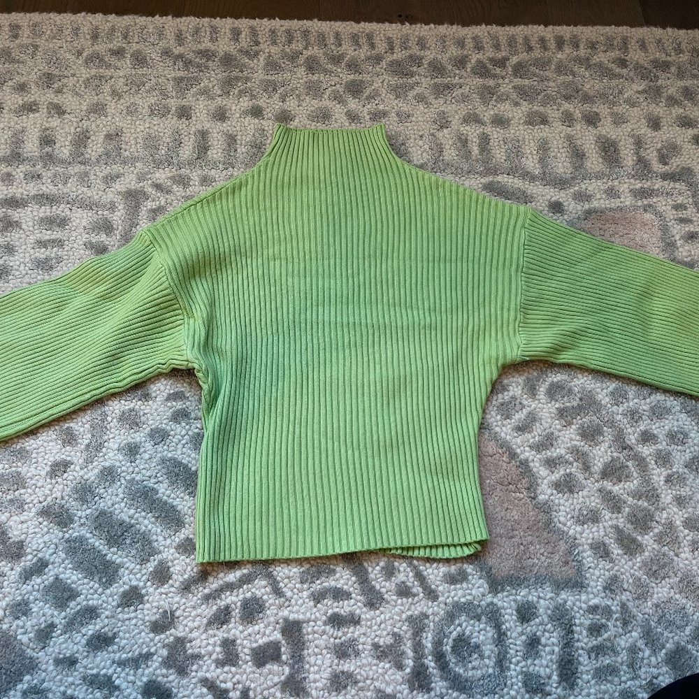 Green Turtleneck Sweater